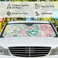 thumbnail image 5 of Car Windshield Sunshade Blocks Animal Tigers Art Pastel Sun Visor Protector Foldable Sun Shield For Vehicle Car Truck SUV Van 55x27.5 inches Keep Vehicle Cool, 5 of 6