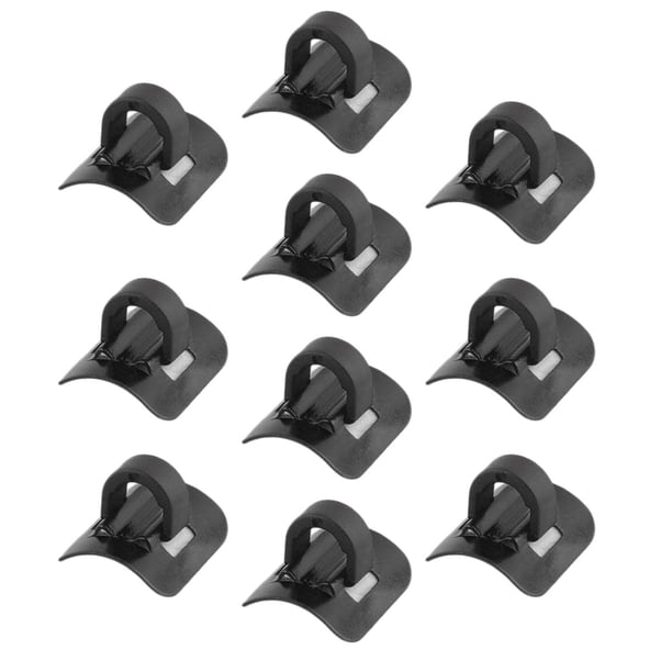 10 Clips Para Cables De Bicicleta Sunnimix Hebilla De Carcasa De Freno Color Negro