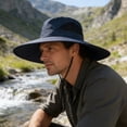 thumbnail image 3 of Sombrero tipo pescador de malla transpirable con ala ancha y ajuste regulable, protección UV, ideal para actividades al aire libre y plegable., 3 of 8