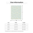 thumbnail image 5 of Disketp Daisies Flowers Cozy Flannel Fleece Throw Blanket: Has a velvety texture for All Seasons - Perfect for Women, Men, & Kids"80"x60", 5 of 6