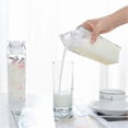 thumbnail image 4 of 3-Pack Milk Carton Bottle, Clear Square Milk Plastic Leakproof Cup, 4 of 5