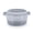 Gray, variant on Coliware 2 in 1 Enameled Cast Iron Dutch Oven, Pot 5QT Lid 2 QT- Big Dual Handles - Classic Round Cast Iron Pot for Versatile Cooking - Red