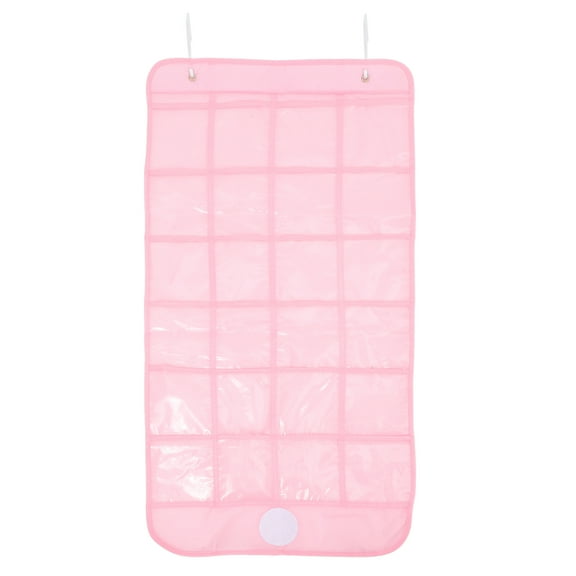 Phenofice Pvc Material Hanging Phone Organizer Pink 1Set For Phone Storage