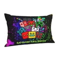 thumbnail image 2 of Geometry Dash Pillowcases Soft Pillow Holder Decorative Cushion Cover Home Decor Rectangular Throw Pillow Covers 14"X20", 2 of 9