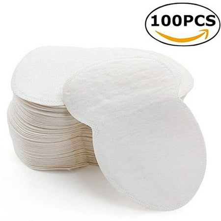 Underarm Perspiration Shields 100pcs/50Pairs Disposable Underarm Sweat Pads Sweat Guard Perspiration Absorbing Absorbent for Men Women Kids ()