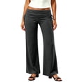 thumbnail image 2 of Hrsba Womens Yoga Pants Elastic Waist Slim Fit Stretch Pants For Women Foldable Full Length Pants, 2 of 8