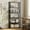 Black, variant on 71 Inch Tall Bookshelf, 6 Tier Industrial Bookcase with Heavy Duty Metal Frame, Slim Farmhouse Storage Shelves for Living Room, Bedroom,Home Office