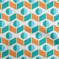 thumbnail image 1 of oneOone Georgette Viscose Sky Blue Fabric Geometric Sewing Material Print Fabric By The Yard 42 Inch Wide, 1 of 4