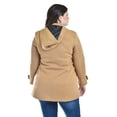 thumbnail image 3 of Abrigo con capucha Roman Fashion /Tallas Extras, 1020 (Cafe) cafe 38, 3 of 7