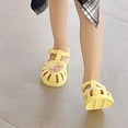 thumbnail image 2 of Eltusu Girls Jellies, PVC Summer Flat No Slip Casual Jelly Shoes Yellow Size 11.5(Little Kids), 2 of 7