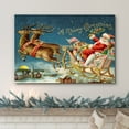 thumbnail image 2 of wall26 Canvas Print Wall Art Merry Christmas Santa Claus Flying Celebrations &amp; Holidays Decorative Illustrations Modern Art Scenic Colorful Multicolor Warm for Living Room, Bedroom, Office - 24&q, 2 of 5