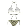 thumbnail image 2 of Yuyamidu Women's Triangle Bikini Set Camo Fishing Style Two Piece Swimwear Triangle Swimwear Spaghetti Strap Cheeky Tie Side Bathing Suit 2026 Woman L, 2 of 8