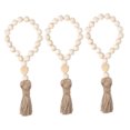 thumbnail image 5 of MLINS Wood Bead Garland for Decor Rope Khaki 3pcs Farmhouse Rustic Beads, 5 of 8