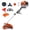 Orange, variant on Panapinka 43cc Weed Wacker Gas Powered, 3 in 1 String Trimmer with Shoulder Strap & Handle, 2-Cycle Gas Weed Eater, Multifunctional Weed Wacker & Brush Cutter for Professional Greenery Trimming