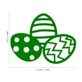 thumbnail image 4 of Easter Day Vinyl Wall Art Decal - 3 Easter Eggs - 17" x 22.5" - Resurrection Sunday Pascha Holiday Modern Cute Home Living Room Bedroom Apartment Office Work Nursery Decor, 4 of 4