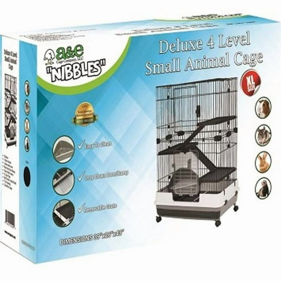 40 in. Nibbles Deluxe 4 Level Small Animal Cage