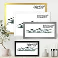 thumbnail image 4 of Designart 'Minimalistic Fir Forest and Winter Mountains I' Modern Framed Art Print, 4 of 4