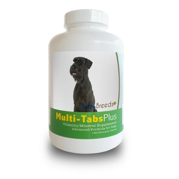 Healthy Breeds Dog Multi-Tab Vitamin and Mineral Supplement for Giant Schnauzer, 180 Chews
