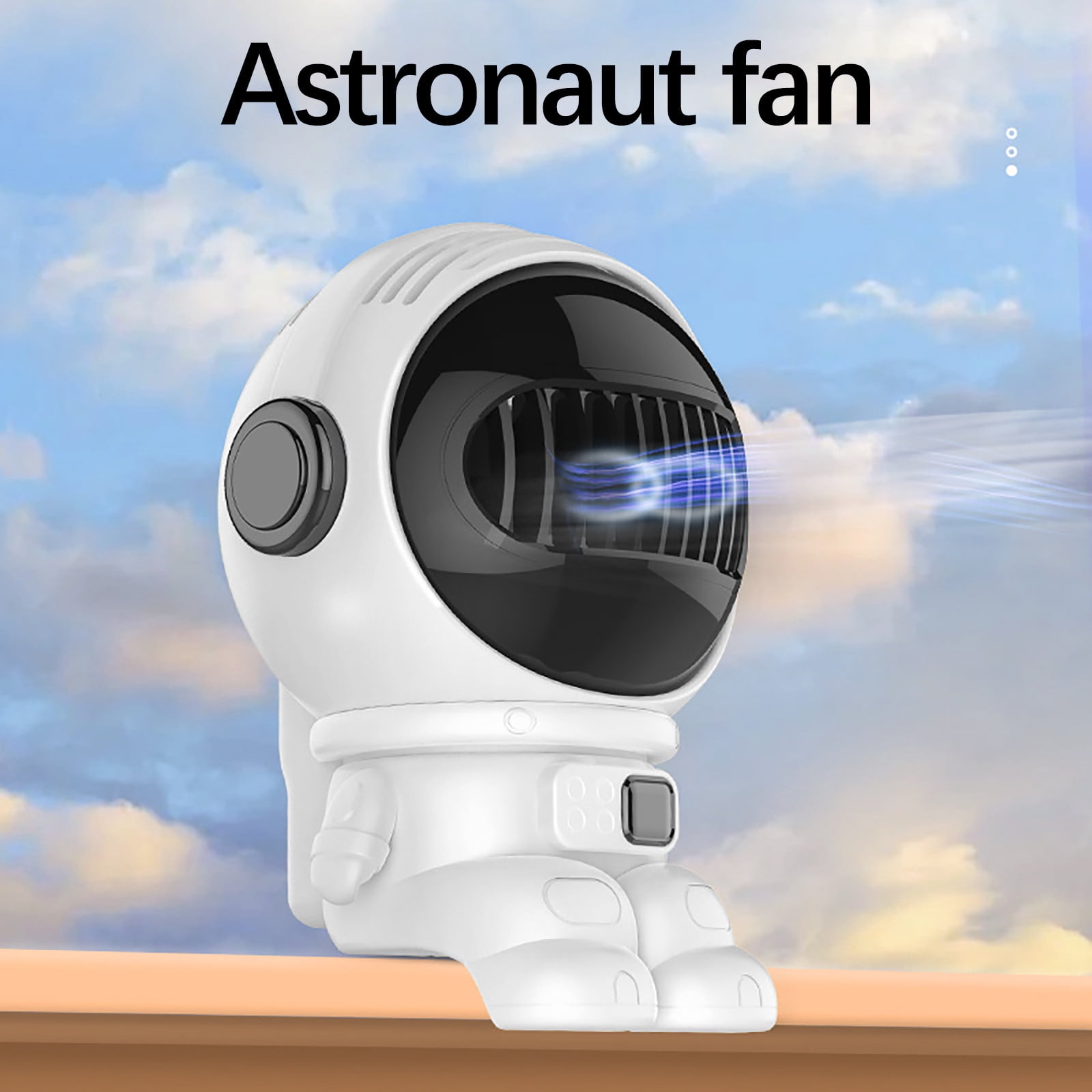 Ruhiku GW Portable Fan for Baby Stroller, Battery Operated Fan USB Charging, Car Seat Fan with 3 Speeds, Air Turbo Tech, Low Noise Mini Clip on Fan Baby Fan for Stroller and Car Seat, White