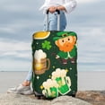 thumbnail image 3 of Lsque St Patrick's Day10 Printed Luggage Cover, Travel Luggage Protector,Scratch and Dirt Resistant, Fits 18-32 Inch Luggage - Medium, 3 of 9