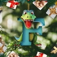 thumbnail image 3 of Adorno Acrílico Con Forma Letra F Dinosaurio para Navidad Coche Plano 2D, 3 of 9