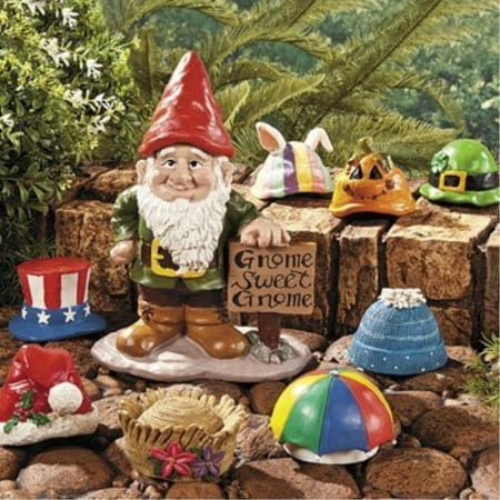 fun express gnome greeter collection garden accents with 9 interchangeile holiday seasonal hats - Garden Accents fun express gnome greeter collection garden accents with 9 interchangeile holiday seasonal hats - Garden Accents