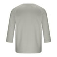 thumbnail image 3 of 3/4 Sleeve Shirt Men Button Henley Baseball T-Shirts 2025 Fall Casual Cotton Sport Athletic Jersey Tee Tops, 3 of 3