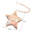 thumbnail image 5 of Walbest 1Pc 304 Stainless Steel Star Shaped Tea Ball Infuser 2.5 Inch Tea Strainer Filter for Natural Tea & Seasoning Spices, No Odor, 5 of 7