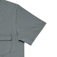thumbnail image 7 of ZHOGXU Men's T Shirt Summer Short Sleeved Crew Neck Solid Color Pocket Comfortable Breathable Top For Casual Daily Wear,Grey,Xxl, 7 of 7