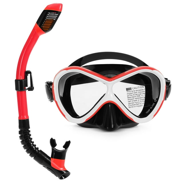 Tubo de snorkel Gafas de natación profesionales para niños con tubo de snorkel seco Conjunto de gafa Abody Tubo de snorkel