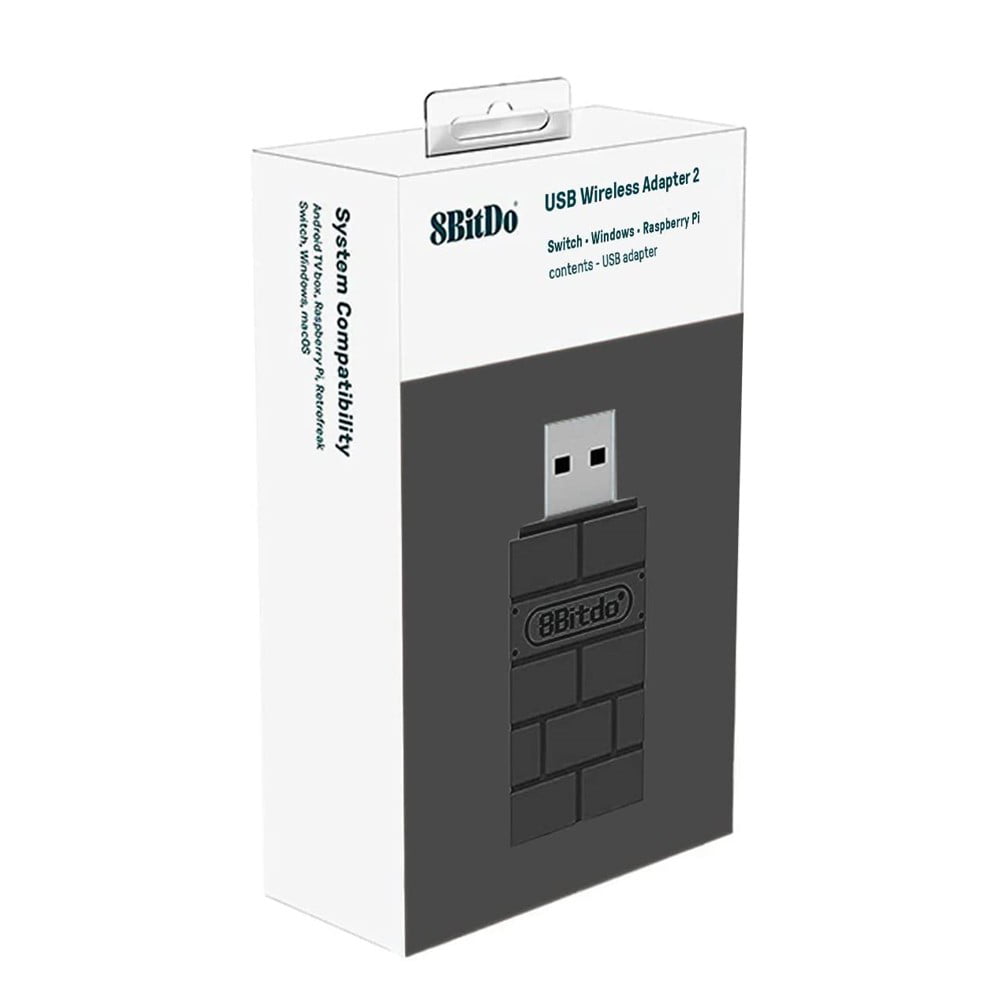 8Bitdo USB Wireless Bluetooth Adapter Dongle 2 for Switch/OLED, Windows,  Mac 