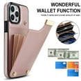 thumbnail image 2 of Jiahe Cover For iPhone XR, Wallet Case with Card Slot Holder,Slim Hybrid Shockproof Premium Leather AntiScratch Lightweight Case Cover, rosegold, 2 of 7