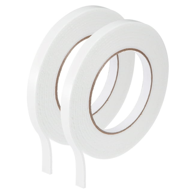 Doble-Cara PE Espuma Cinta 2,5mm x 10mm x 3,0m Unique Bargains Esponja adhesivo