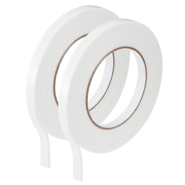 Doble-Cara PE Espuma Cinta 2,5mm x 10mm x 3,0m Unique Bargains Esponja adhesivo