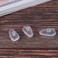 thumbnail image 5 of Soft elliptical silicon nose pad for glasses (transparent, 5 pairs), 5 of 5