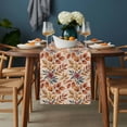 thumbnail image 2 of Brown Leaves Fall Table Runner - 108 Inch Long, Kitchen Dining Table Runner Dresser Scarves, Farmhouse Vintage Botanical Leaf Farmhouse Decor for Coffee Tables Wedding Party Banquet, 2 of 8
