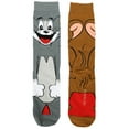thumbnail image 2 of Tom And Jerry Animigos 360 Cartoon Character Odd Casual Crew Socks for Men, 2 of 5