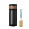 thumbnail image 2 of Hicess 1 Set 320ML French Press Coffee Maker One Click Open Wide Mouth Double Wall Heat Preservation Iced Cold Tea Coffee Mug for Camping, 2 of 8