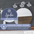 thumbnail image 4 of Prominence Home Lyndan 3 Light Industrial Bathroom Vanity Light, Brushed Nickel, 4 of 11