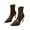 Brown Boots, variant on HAPIMO Women Ankle Boots Pointed Toe Heel Back Zipper Glossy Patent Upper Slim Shaft For Formal Banquet And Evening Social Activities Black 35