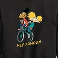 thumbnail image 3 of Hey Arnold! - Arnold and Gerald on Bike - Toddler And Youth Crewneck Fleece Sweatshirt, 3 of 5