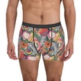 thumbnail image 2 of Goofa Tropical Fruit Printed Men's Boxer Briefs Underwear, Moisture-Wicking Underwear, Trunk,Soft and Breathable Cotton Underwear-Small, 2 of 9