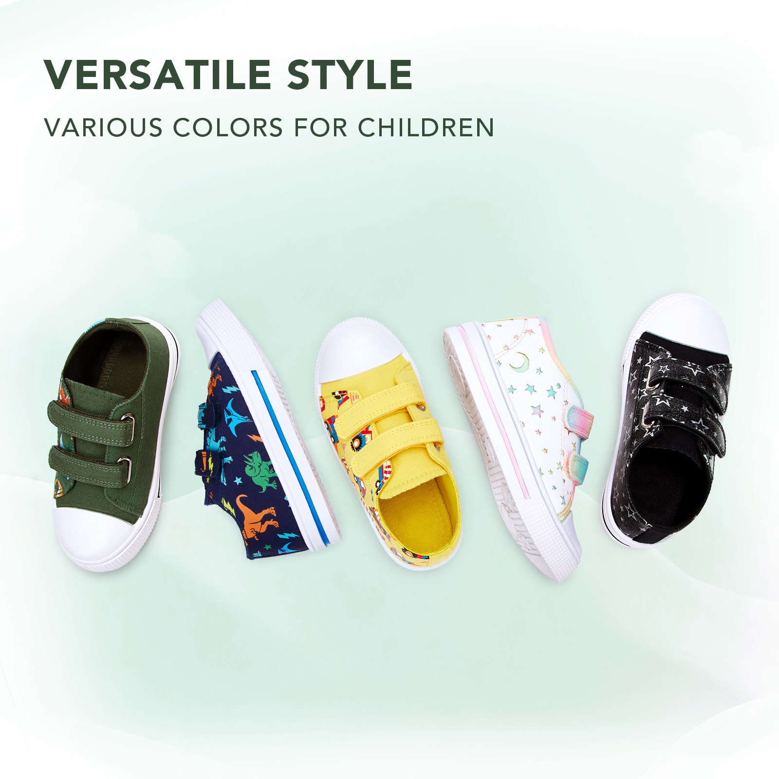 EUXTERPA Toddler Dinosaur Canvas Sneakers photo 5