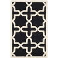 thumbnail image 1 of Safavieh Cambridge 6' X 9' Hand Tufted Wool Rug in Black and Ivory, 1 of 3