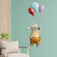 thumbnail image 4 of Globo animales escultura decorativa colgante de pared hogar arte resina arte ornamentos, pintadas estatua regalos para io hogar Jirafa Soledad Escultura para colgar en la pared, 4 of 9
