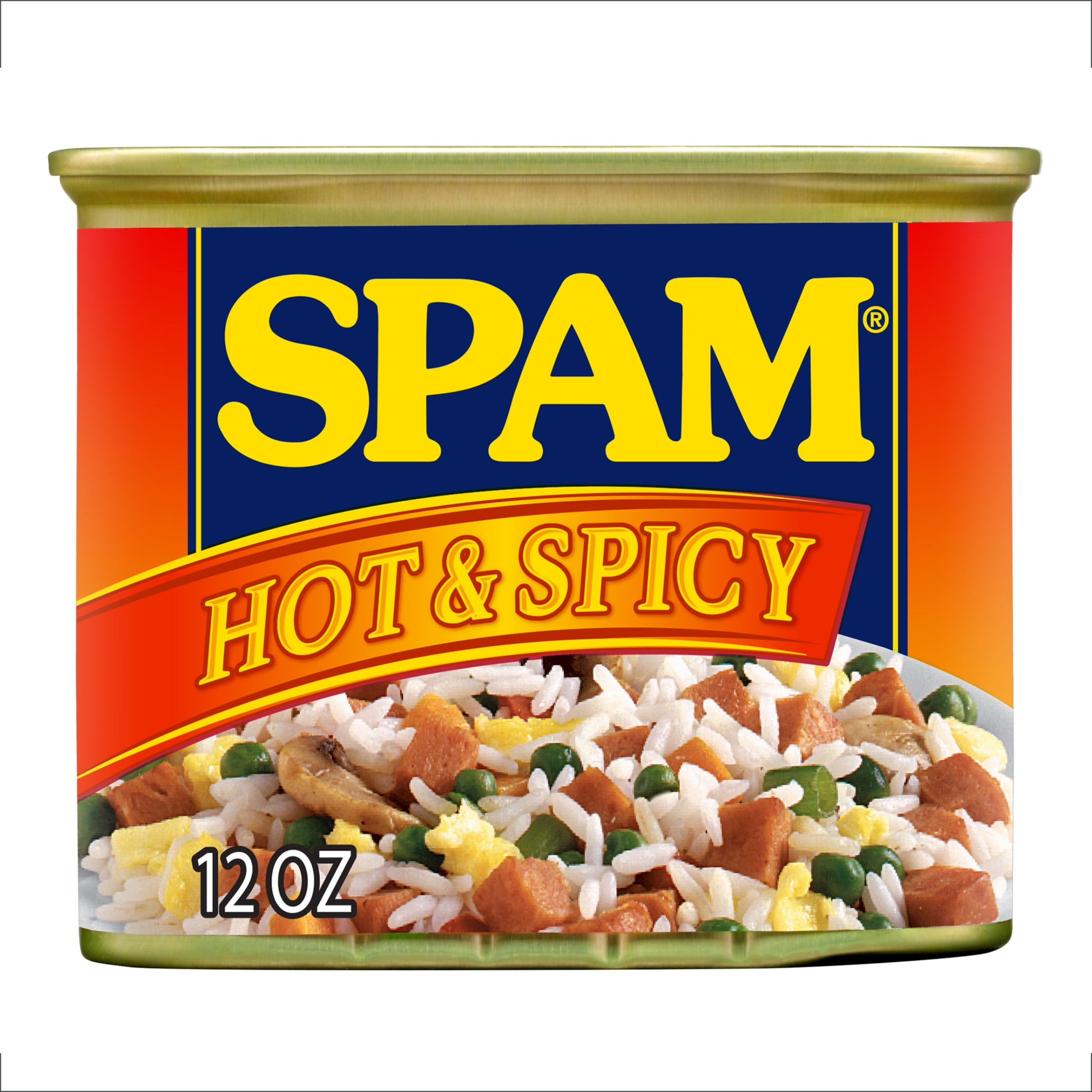 (3 pack) SPAM Hot and Spicy, 7 G of Protein per Serving, 12 oz Aluminum Can
