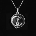 thumbnail image 1 of Collier pour Femmes Chat sur la Lune Pendentifs en Cristal Pendentifs Hardshell, 1 of 6