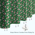 thumbnail image 6 of Green Christmas Snowman Pattern Shower Curtain 72"x84" ,Bathroom Decorative Shower Curtains Set with 12 Hooks,Modern Waterproof Washable Shower Curtain, 6 of 6