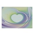 thumbnail image 1 of Spires Cutting Board, Abstract Fractal Heart Caught in Whirl Odd Fantasy Exotic Art Print, Decorative Tempered Glass Cutting and Serving Board, Small Size, Lilac Yellow, by Ambesonne, 1 of 1