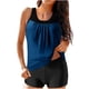 thumbnail image 2 of Traje de baño de 2 piezas para mujer, trajes de baño para mujer, traje de baño de dos piezas con tirantes y diseño de bloques de color liso para mujer, vestido de baño para mujer, 2 of 6